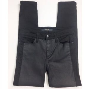 Joe's Jeans Skinny Ankle Crop Wax Coated Front 31